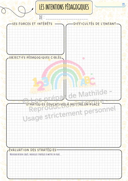 Pages intérieures - Calendrier
